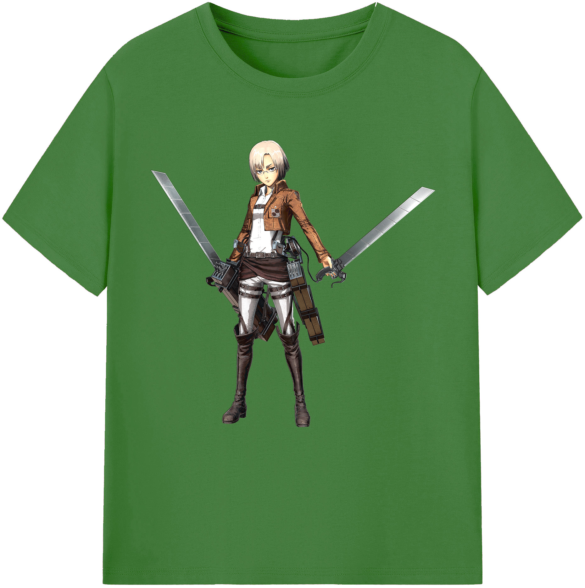 （画像用）  レディースカジュアルプリントTシャツ（綿100％）